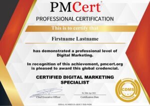 Digital Marketing International Certification CDMS PMCert